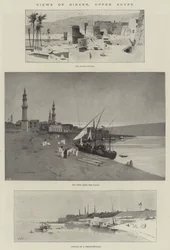 Utsikt över Girgeh, övre Egypten